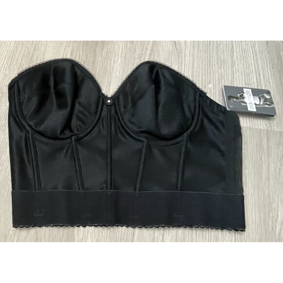 Other - Dominique  Bridal Corset Bra Black Lingerie strapless 36C New